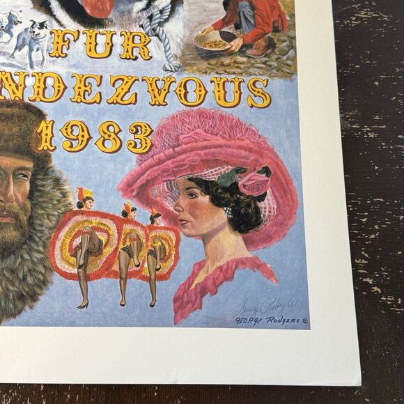 George Rodgers Fur Rendezvous Signed Poster Print 18.5x24 1983 Alaska Iditarod - Picture 4 of 7